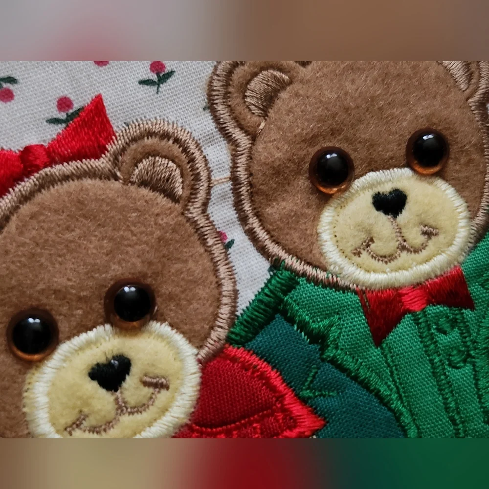 Christmas Teddy Bear Wall/Door Decor 1989 House of Lloyd